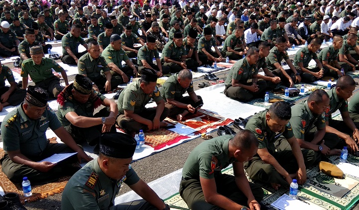 Kodim 0609 Gelar Doa Bersama untuk Korban Bencana (Foto Achmad Nugraha)