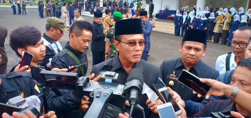 Bupati Ciamis Herdiat meminta ASN tingkatkan pelayanan terhadap masyarakat (foto Rizal)