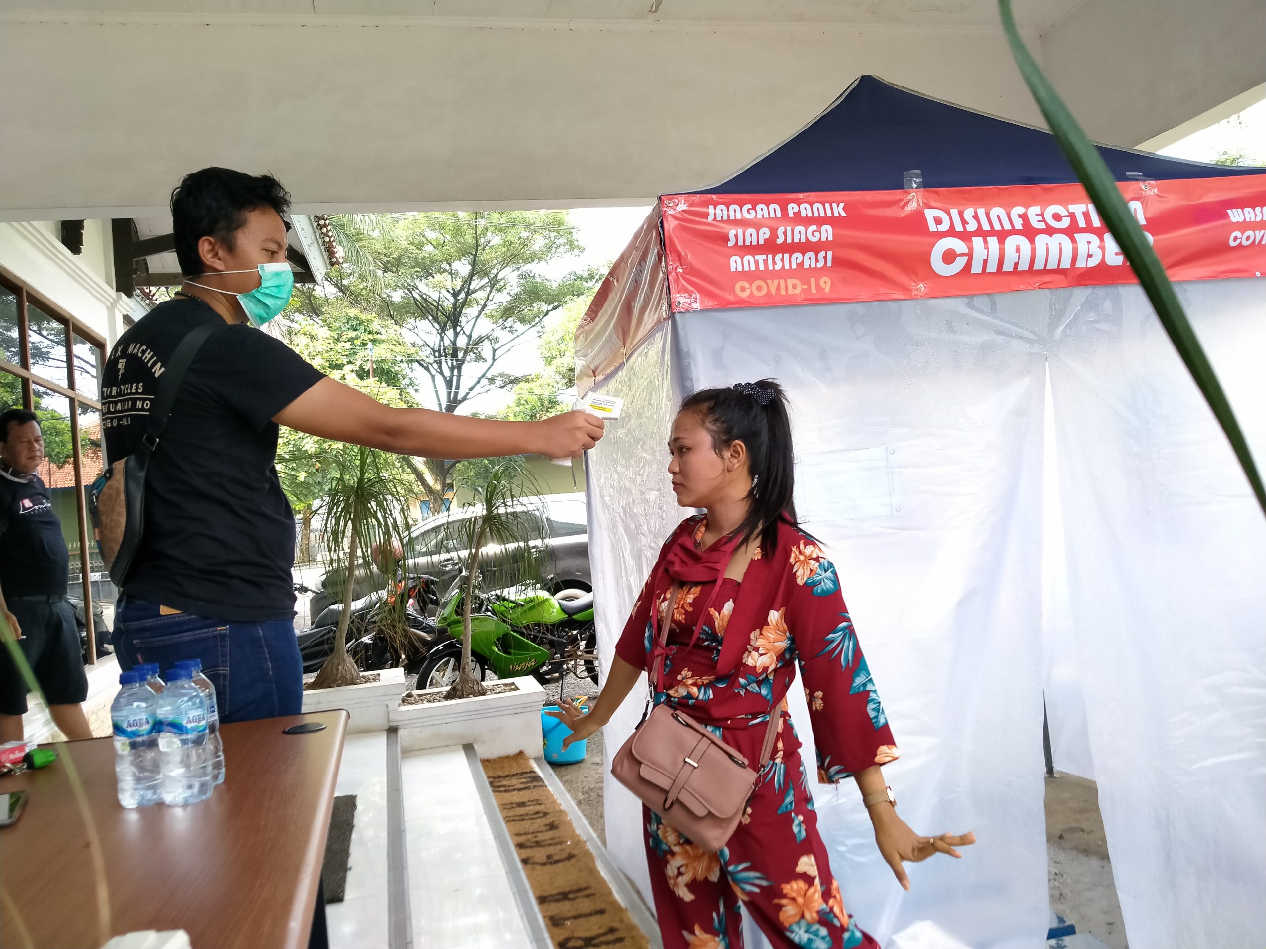 PDAM Ciamis Libur, Malah Didatangi Pemudik Yang Minta Disemprot Disinfektan