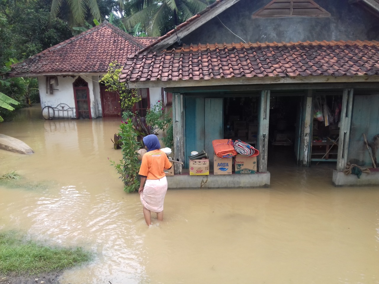 1 RT, Rumah di Dusun Sukasari Pangandaran Terendam Banjir 