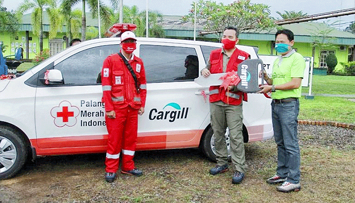 Pemberian Bantuan Ambulan oleh Cargill Kepada PMI (Foto: ANT)