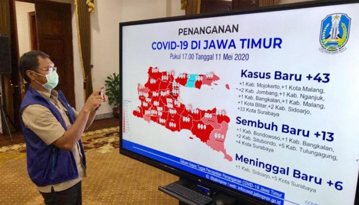 Pasien positif Corona di Surabaya tembus 741 orang