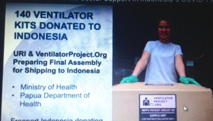 Universitas AS kirim 140 ventilator ke Indonesia
