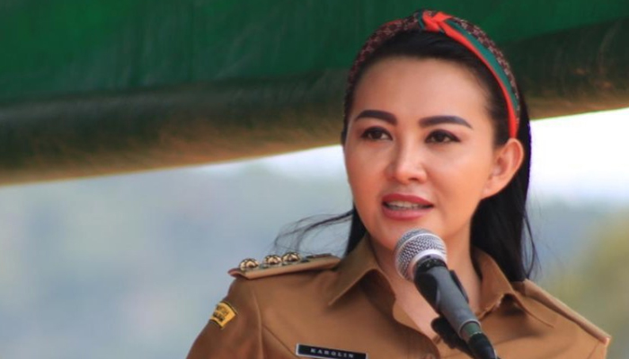 bupati cantik karolin margaret new normal fokusjabar.id