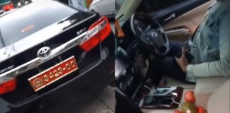 plat merah viral