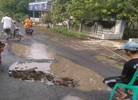 jalan ruusak kota banjar