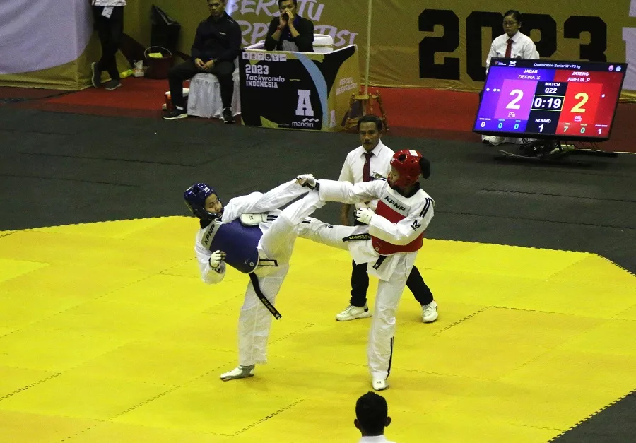 fokusjabar.id taekwondo jabar PON XXI