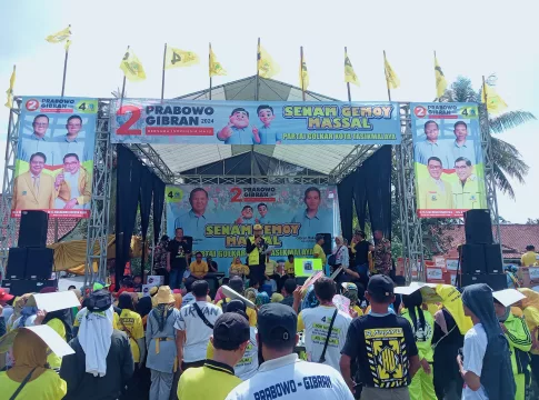 Ket foto : Kampanye Terbuka Partai Golkar Kota Tasikmalaya di Alun-alun Indihiang (fokusjabar/Seda)