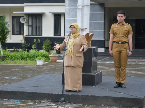 Caption: Apel Gabungan ASN di Pemerintah Kota (Pemkot) Banjar