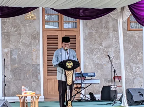 Keterangan foto: Bupati Ciamis Herdiat Sunarya saat mengucapkan pamit kepada masyarakat jelang berkahir masa jabatannya (istimewa).