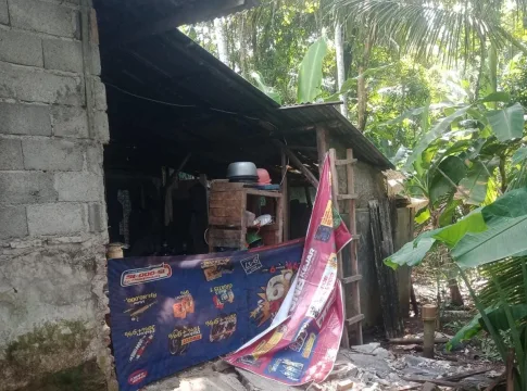 Keterangan Foto: Bangunan Rusak Akibat Gempa di Pangandaran. Pusdalops BPBD Catat 12 Bangunan Rusak di Pangandaran Akibat Gempa Garut