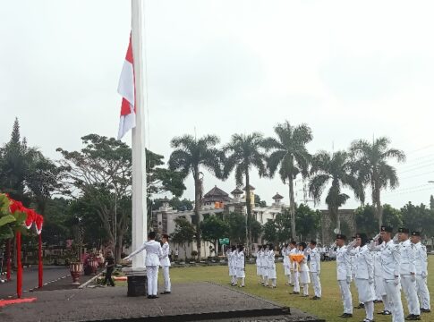 Ket foto : Upacara Peringatan Hari Lahir Pancasila Tingkat Kota Tasikmalaya di Halaman Balekota Tasikmalaya (fokusjabar/Seda)