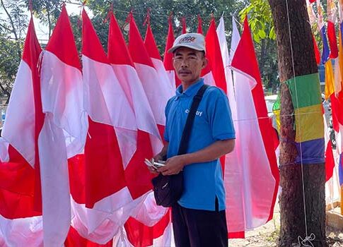 pedagang bendera