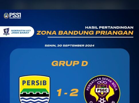 Debut Piala Soeratin U17, PSGC berhasil Kalahkan Persib 1 - 2 (ASKAB PSSI Kab. Ciamis)