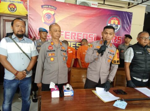 Ketpot: Polres Ciamis saat ekpos pelaku Curas atau begal di Banjarsari Ciamis