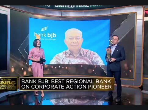 Bank bjb Raih Penghargaan Best Regional Bank on Corporate Action Pioneer Dalam Ajang Road to CNBC Indonesia Awards 2024