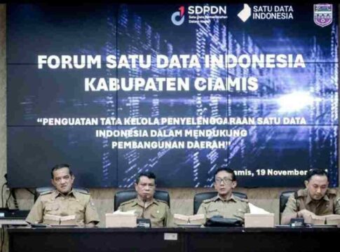 Badan Perencanaan dan Pembangunan Daerah (Bappeda) Kabupaten Ciamis menggelar Forum Satu Data Indonesia di Aula Adipati Angganaya Bappeda Ciamis, Selasa (19/11/2024)