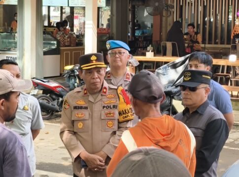 Poto: Kondisi saat penertiban dugaan pungli di area parkir objek wisata Pangandaran