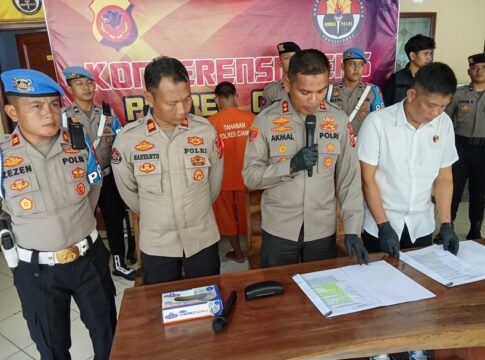 Ketpot: Pelaku Curanmor saat ekpos di Mapolres Ciamis