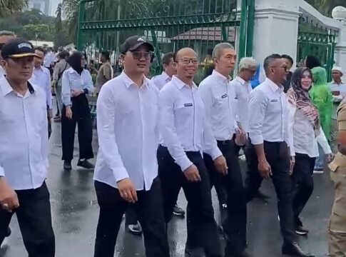 Ket foto : Wali Kota Tasikmalaya Terpilih Viman Alfarizi Ramadhan, saat mengikuti proses Gladi Bersih di Istana Kepresidenan Jakarta (Prokopim Pemkot Tasikmalaya)