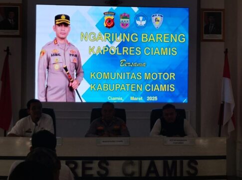 Polres Ciamis Gelar 'Ngariung Bareng' Bersama Komunitas Motor untuk Tingkatkan Kesadaran Berlalu Lintas