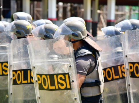 Poto: Pelatihan Dalmas polres Pangandaran