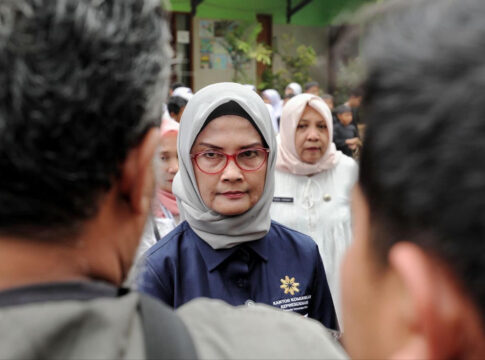 Juru Bicara (Jubir) Kantor Komunikasi Kepresidenan, Adita Irawati di Lapas Sukamiskin Kota Bandung, Kamis (15/5/2025).