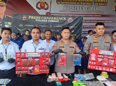 Foto: Polres Cimahi Tangkap Mahasiswa yang Edarkan Narkoba. (Arif)