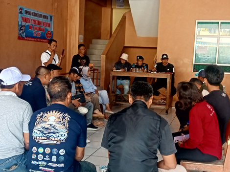 Poto: Diskusi bersama pihak PT PBS, Masyarakat serta tokoh masyarakat Pangandaran.