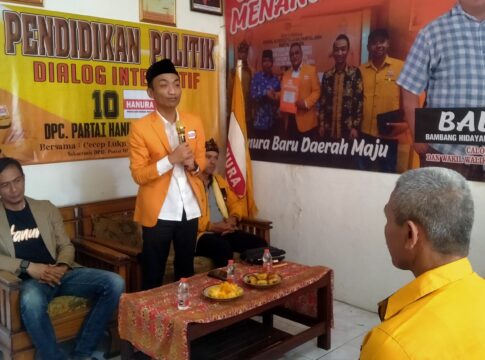 Caption: Sekjen DPD Partai Hanura Provinsi Jawa Barat Cecep Lukmanul Hakim