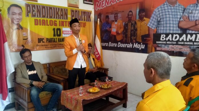 Caption: Sekjen DPD Partai Hanura Provinsi Jawa Barat Cecep Lukmanul Hakim