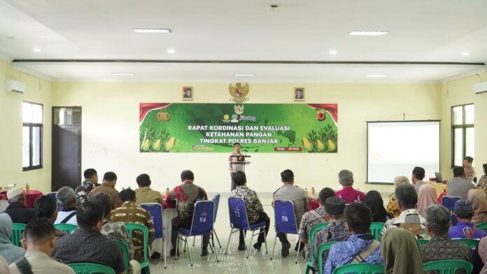 Caption: Polres Banjar Gelar Rapat Koordinasi dan Evaluasi Terkait Ketahanan Pangan di Kota Banjar