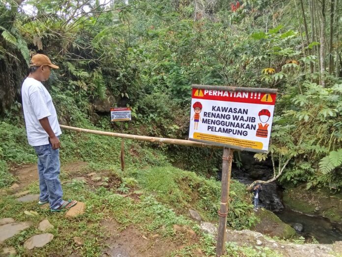 Ketpot : Lokasi wisata Curug Panganten yang berada di wilayah Desa Tanjungsari sudah mulai di buka kembali untuk dikunjungi wisatawan