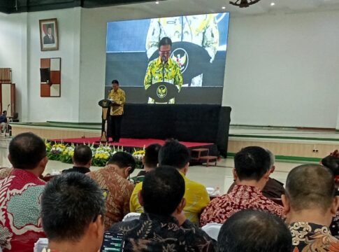 Ketpot: Bupati Ciamis Herdiat Sunarya saat dalam acara peluncuran Galuh Digital di Gedung KH Irfan Hielmi (IC) Ciamis