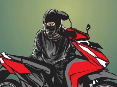 Ilustrasi Pencuri Motor