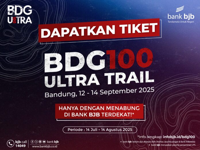 bank bjb Dukung BDG 100 Ultra Trail 2025, Hadirkan Promo Menarik bagi Pelari