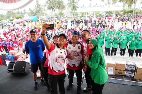 Kobarkan Semangat Kemerdekaan HUT RI ke-80' Polres Pangandaran Gebyar Merah Putih
