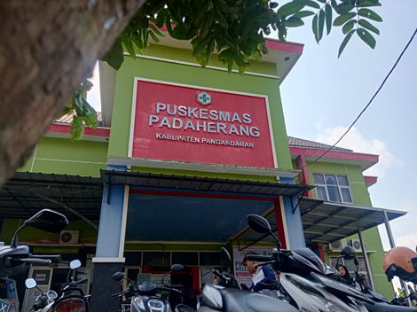 Poto: gedung puskesmas Padaherang Kabupaten Pangandaran.