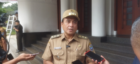 Wakil Wali Kota Bandung Erwin di Balai Kota Jalan Wastukencana Kota Bandung Senin (25/8/2025)