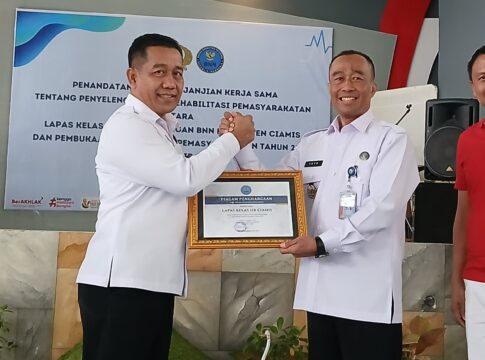 Ketpot : Kalapas kelas IIB Ciamis Supriyanto dan Kepala BNN Kabupaten Ciamis Yaya