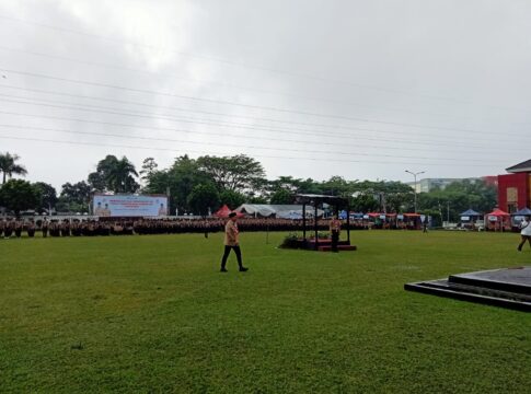 Ket foto : Upacara Peringatan Hari Pramuka Ke-64 tahun 2025 tingkat Kota Tasikmalaya, di halaman Kantor Balekota Tasikmalaya (fokusjabar/Seda)