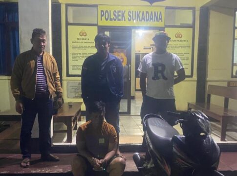 Ketpot: Nana Supriatna pelaku pencurian saat diamankan Polsek Sukadana
