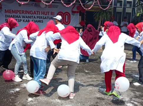 Ketpot: Suasana perlombaan di DPMPSTP Kabupaten Ciamis dalam rangka memeriahkan HUT RI ke 80