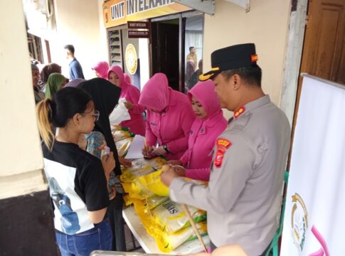 Ketpot: Kapolres Ciamis AKBP. Hidayatullah saat mamantau kegiatan GPM