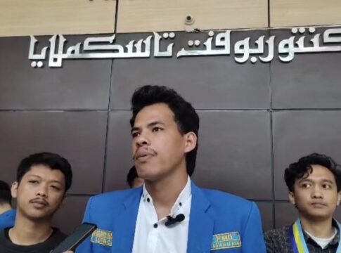 Ketua Pengurus Cabang Pergerakan Mahasiswa Islam Indonesia (PC PMII) Kabupaten Tasikmalaya Mujib Rahman Wahid.