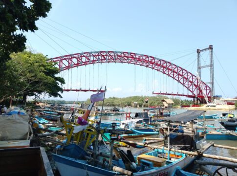 Poto: Penampakan Jembatan Sodongkopo Pangandaran terbaru.