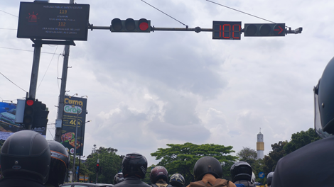 raffic Light di Perempatan Samsat Jalan Soekarno Hatta Kota Bandung