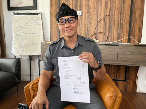 Wakil Ketua DPRD Kota Bandung, Edwin Senjaya di Kantor DPRD Jalan Sukabumi Kota Bandung, Rabu (10/9/2025)