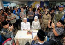 Dalam rangka memperingati Hari Jadi ke-215 Kota Bandung, Pemerintah Kota Bandung menggelar kegiatan Nikah Massal dan Gebyar Pelayanan Publik Terpadu 2025 di Mal Pelayanan Publik (MPP) Jalan Cianjur Kota Bandung Jumat (26/9/2025) -Ist-