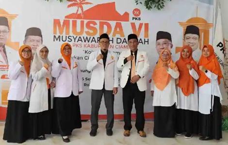 Partai Keadilan Sejahtera (PKS) Kabupaten Ciamis menggelar Musyawarah Daerah (Musda) VI di Resto & Kafe Saung Sawah, Baregbeg